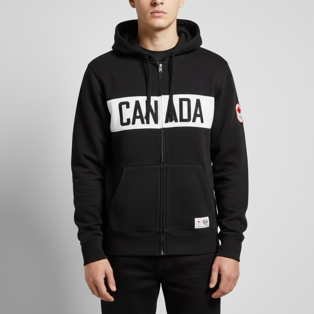 Vintage Hudson’s Bay Athletic Jacket Sports‎ Zip Up Cotton Olympic Jacket